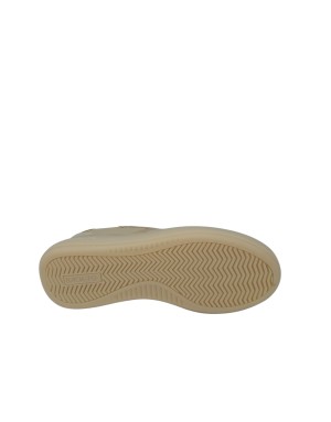BACK 70 SNEAKER LACCI IN NAPPA E CAMOSCIO COLORE BEIGE, FONDO GOMMA 4CM