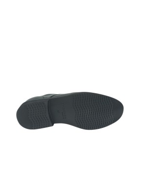 TMRS STRIGATA DERBY LISCIO IN VITELLO COLORE NERO, FONDO GOMMA