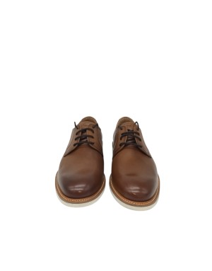 TMRS STRIGATA DERBY LISCIO IN VITELLO COLORE COGNAC, GUARDOLO CUOIO, FONDO GOMMA