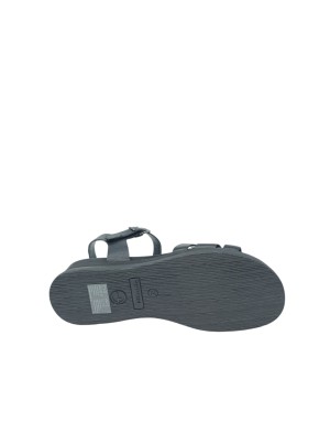 TAMARIS SANDALO RAGNETTO CON CINTURINO ALLA CAVIGLIA, TOMAIA IN VITELLO  COLORE NERO, FONDO ZEPPA GOMMA 3,5CM