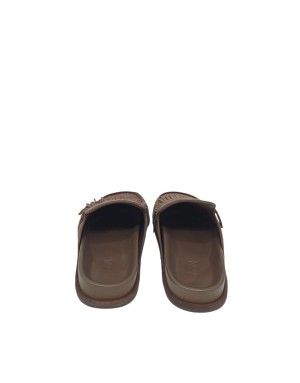 J&M SABOT CON FRANGE, TOMAIA IN CAMOSCIO COLORE T.MORO, FUSBET ANATOMICO IN VITELLO IN TINTA, GUARDOLO CAMOSCIO, FONDINO GOMMA