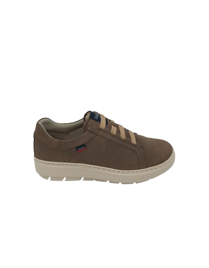 CALLAGHAN  SLIP-ON IN NABUK INGRASSATO COLORE TAUPE, ELASTICI SUL COLLO PIEDE, FONDO GOMMA EXTRA LIGHT BEIGE