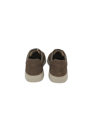 CALLAGHAN  SLIP-ON IN NABUK INGRASSATO COLORE TAUPE, ELASTICI SUL COLLO PIEDE, FONDO GOMMA EXTRA LIGHT BEIGE