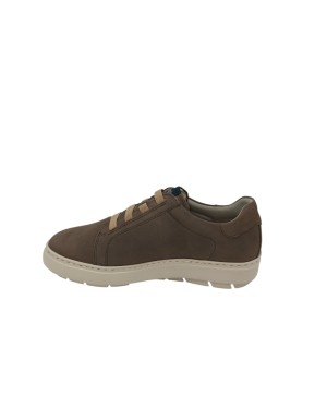 CALLAGHAN  SLIP-ON IN NABUK INGRASSATO COLORE TAUPE, ELASTICI SUL COLLO PIEDE, FONDO GOMMA EXTRA LIGHT BEIGE