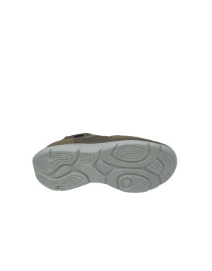 CALLAGHAN  SNEAKER LACCI IN CAMOSCIO E TESSUTO TECNICO COLORE PIETRA/BEIGE, FONDO GOMMA ALGORITMO EXTRA LIGHT 4,5CM